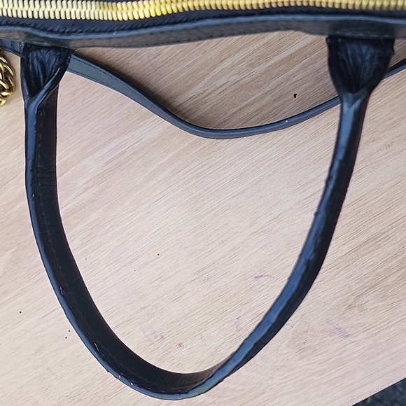 J.CREW Black Pebbled Leather Tartine Mini-Satchel - Picture 10 of 13